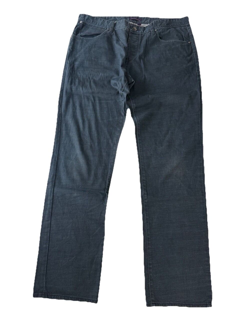 Ted Baker Jeans Kings N Queens Blue Men's Size 36 L Cotton Poly Stretch Crotch